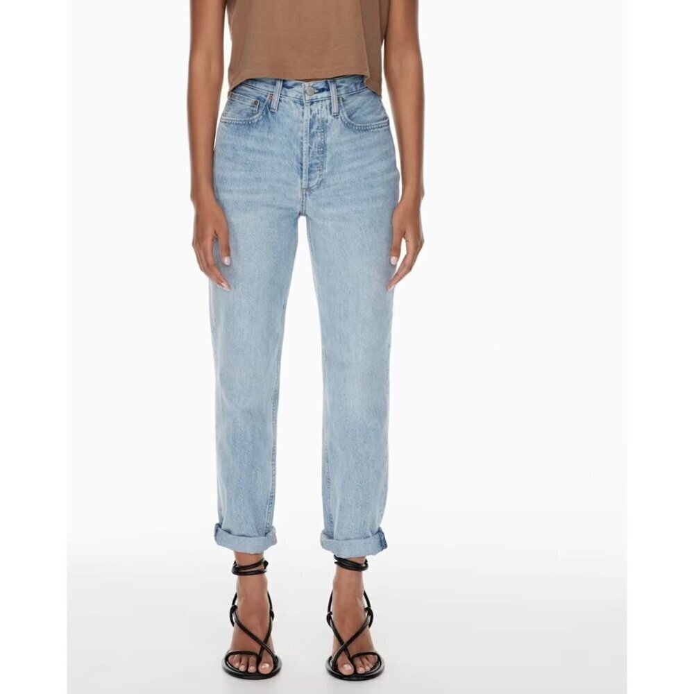 Denim Forum Aritzia The Boyfriend High Rise Loose Size 24 X 28